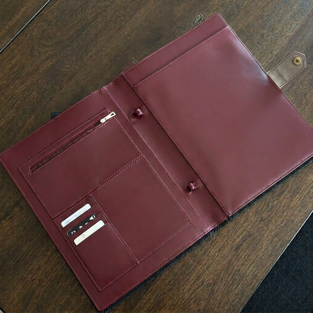 Premium Leather Portfolio Case