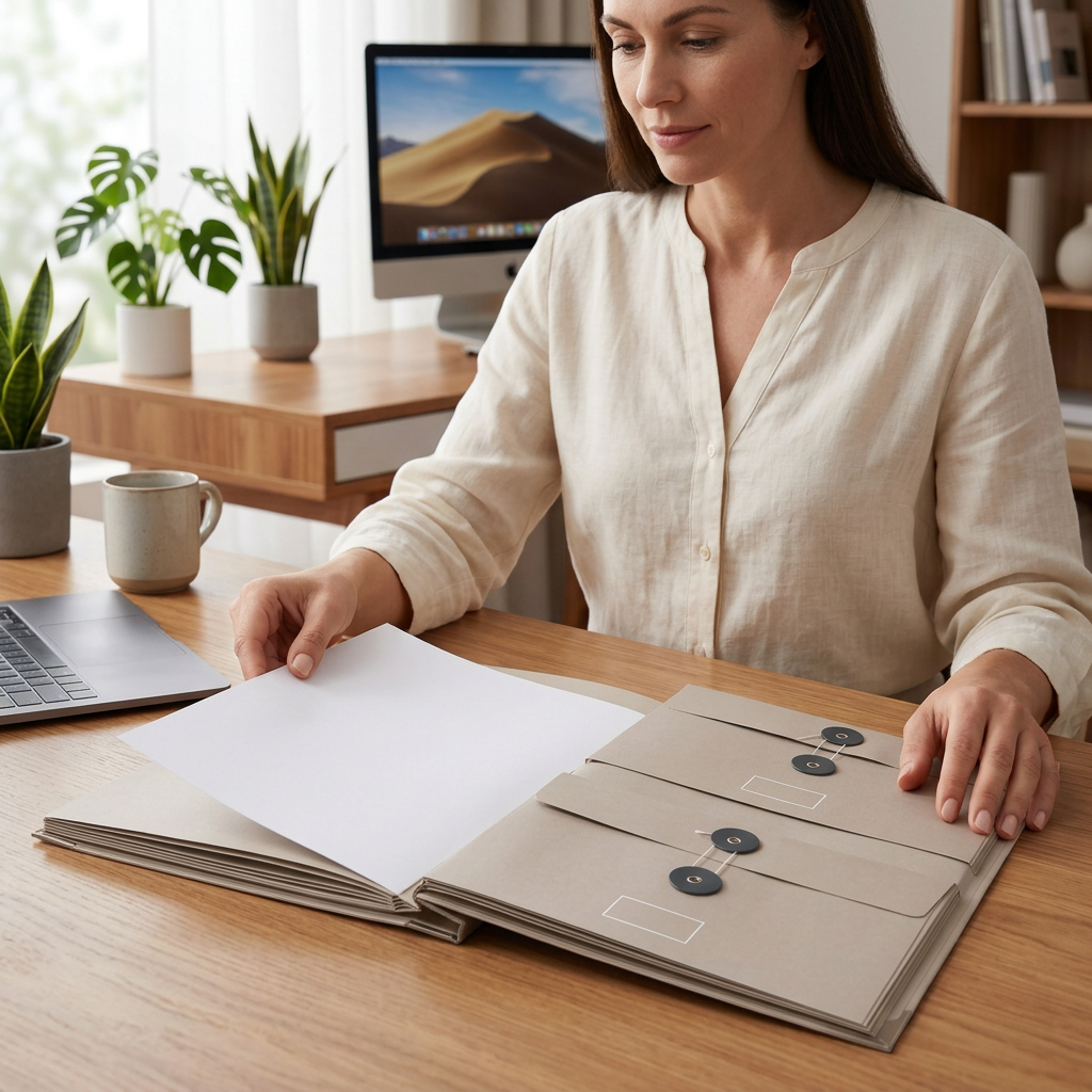 Craft Paper Document Organizer