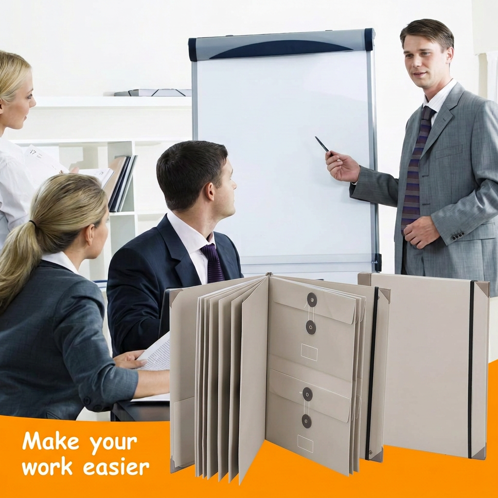 Beige-grey folders wali product image