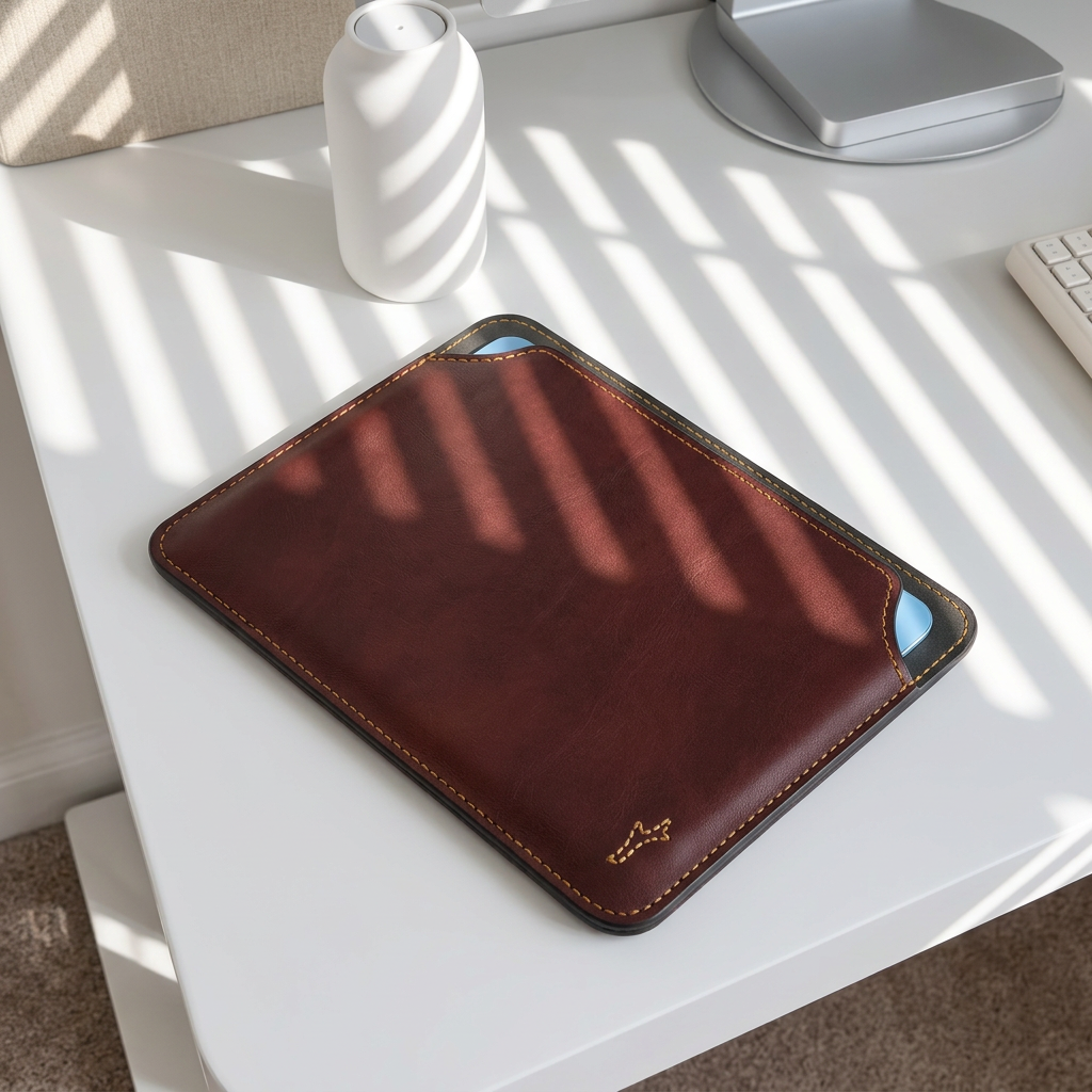 Slim Leather laptop & iPad Protector