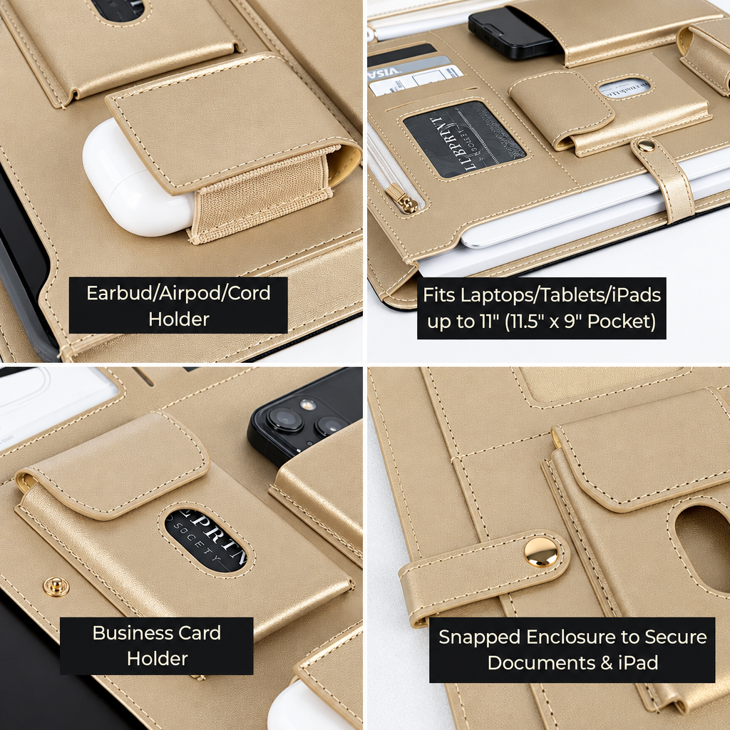 Premium Leather  Portfolio File Folder