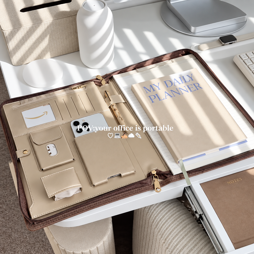 Premium Leather  Portfolio File Folder