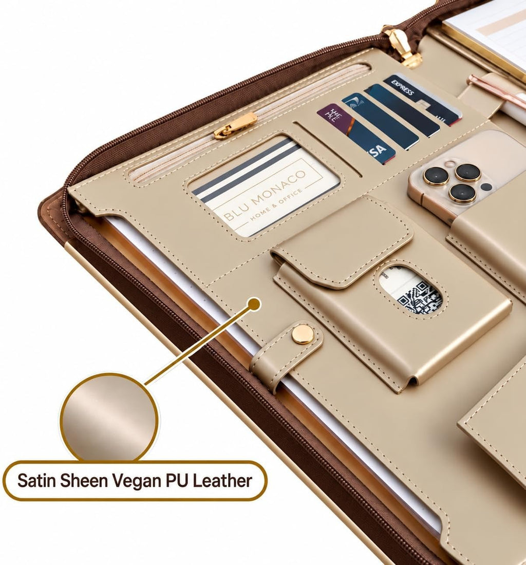 Premium Leather  Portfolio File Folder