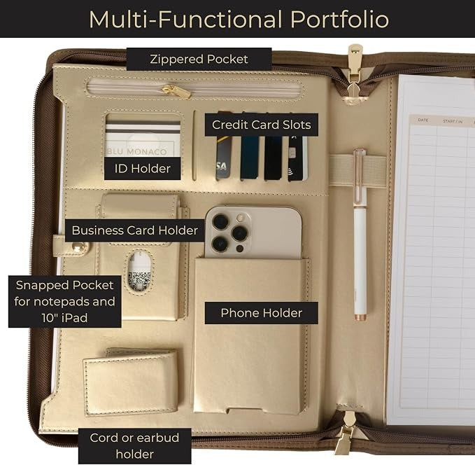 Premium Leather  Portfolio File Folder