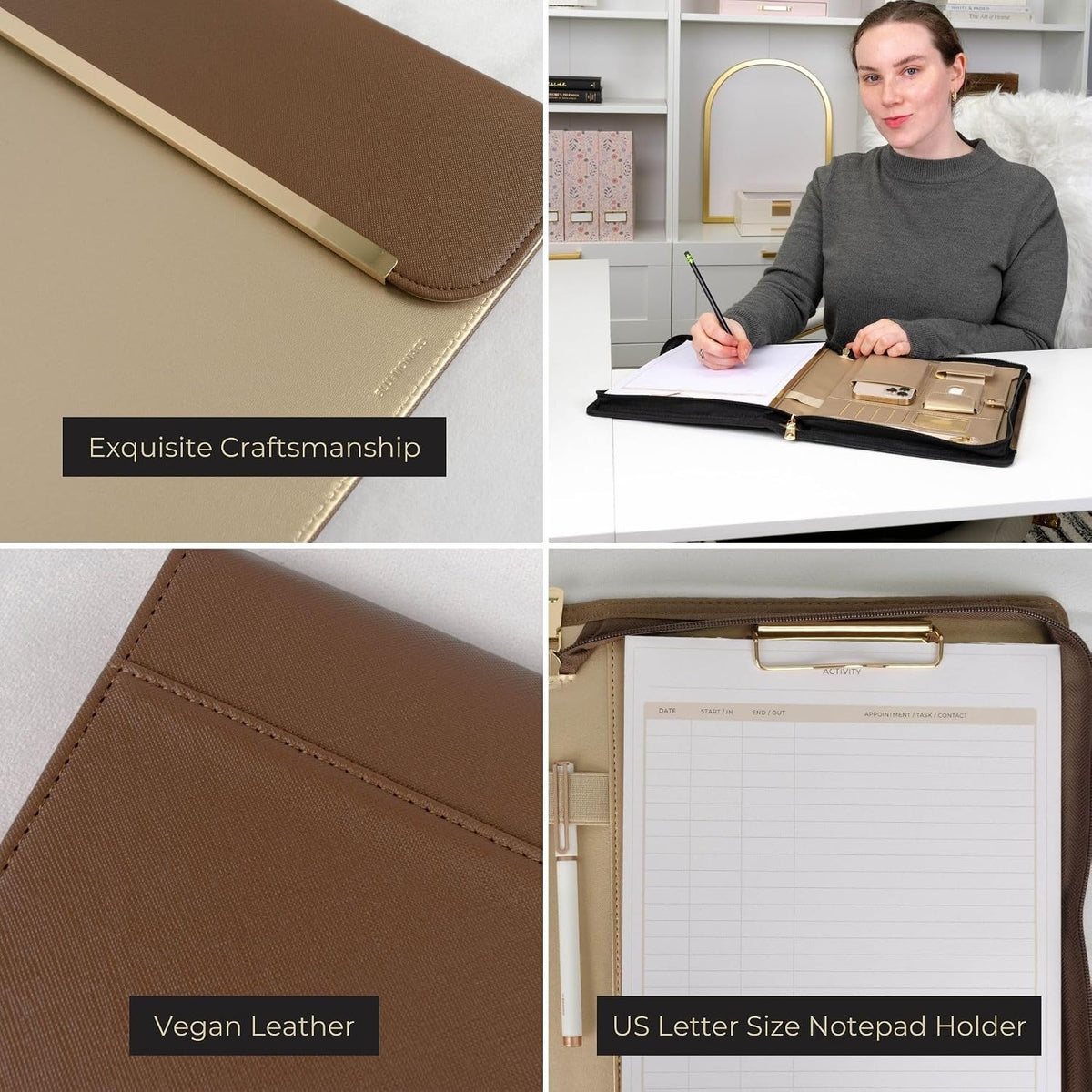 Premium Leather  Portfolio File Folder