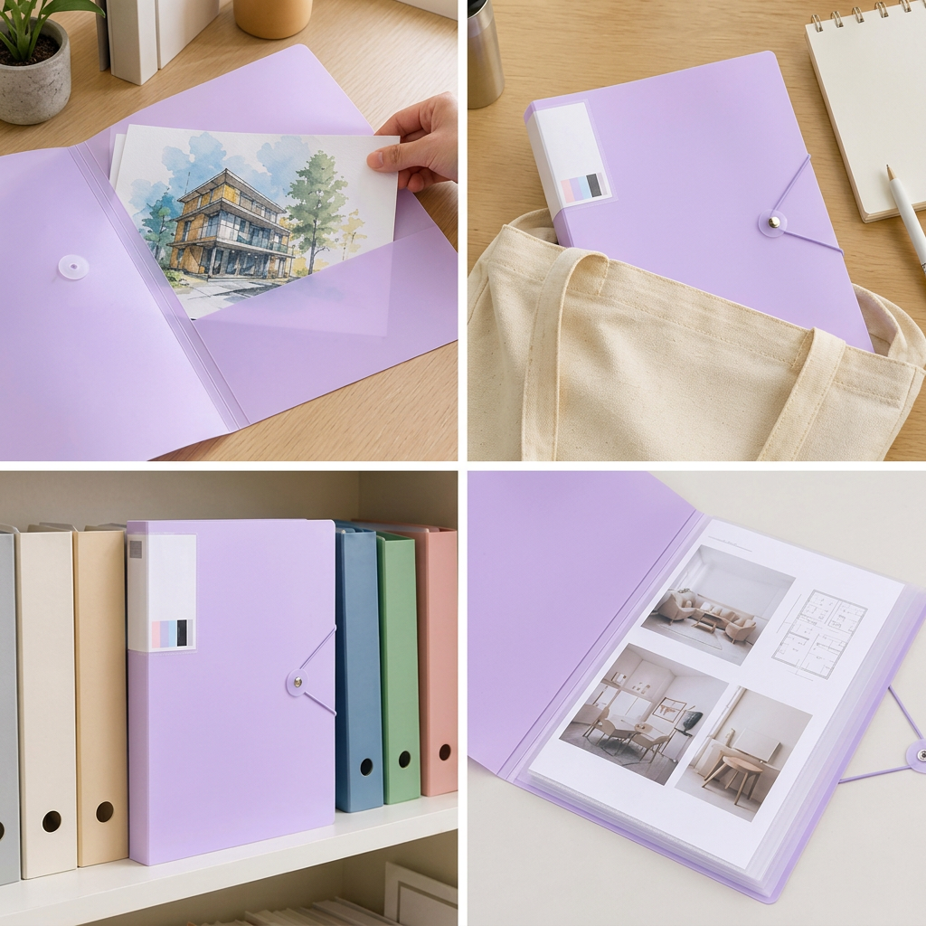 A4 Pastel Paper Organizer