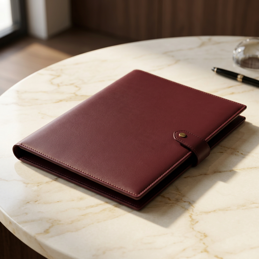 Premium Leather Portfolio Case