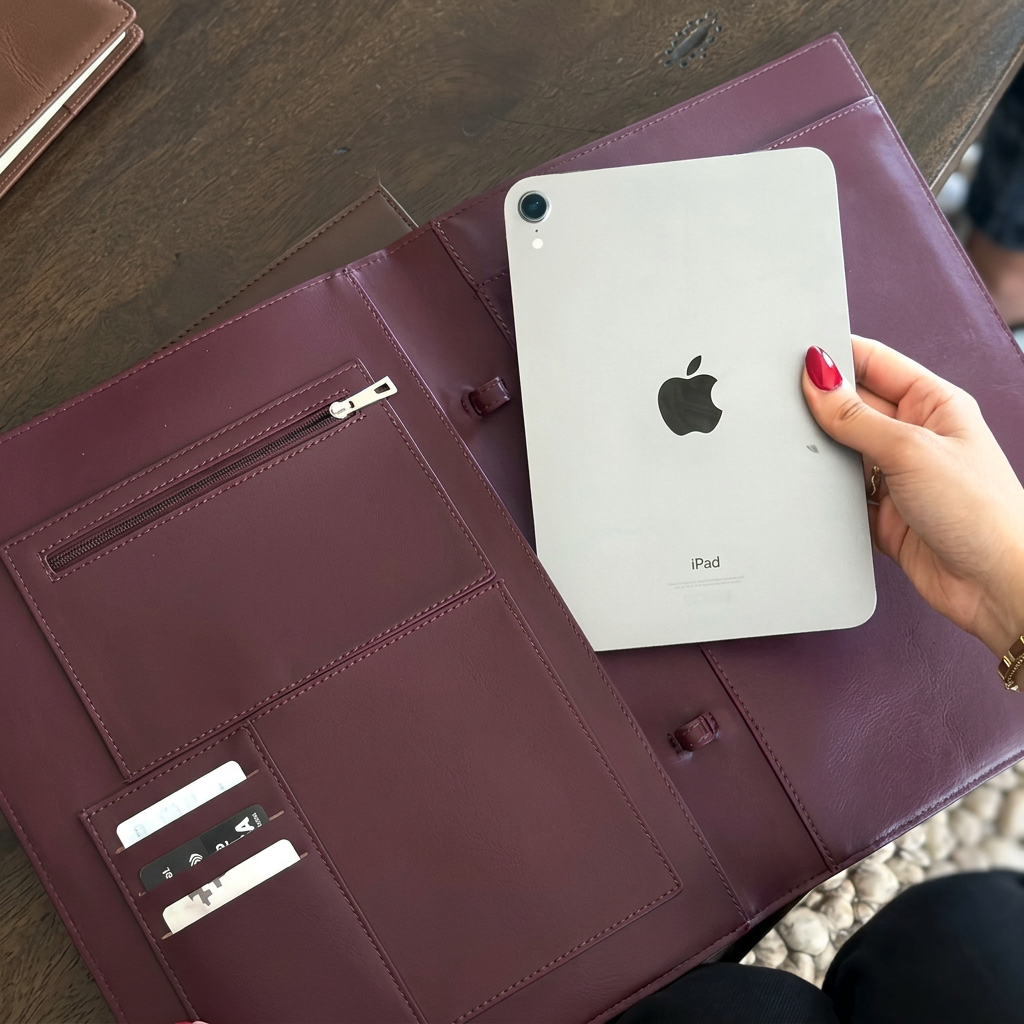 Premium Leather Portfolio Case